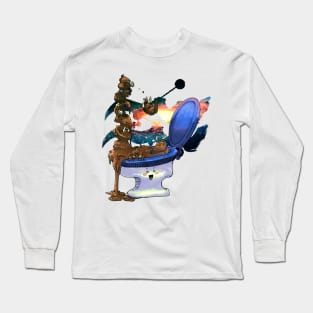 Aquarius poop Long Sleeve T-Shirt